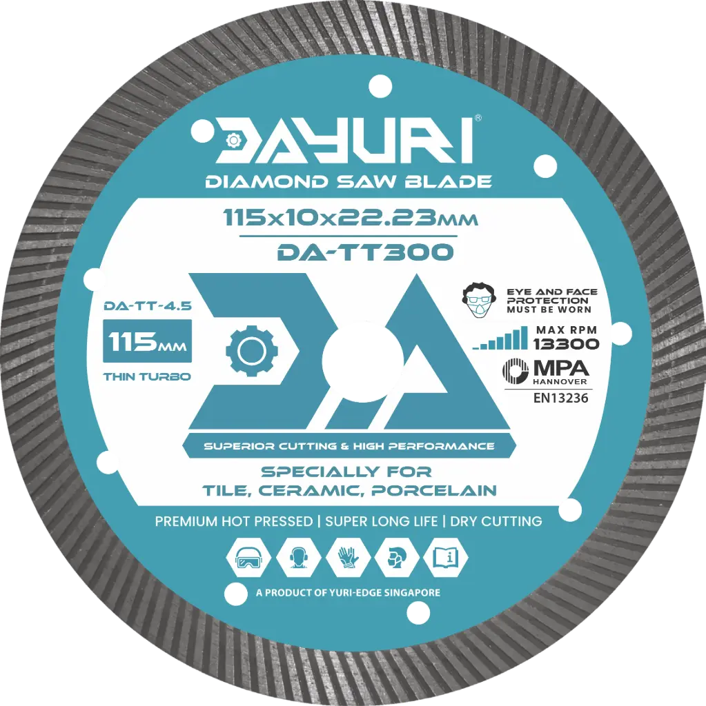 115X10X22.23MM THIN TURBO DIAMOND SAW BLADE DA-TT300