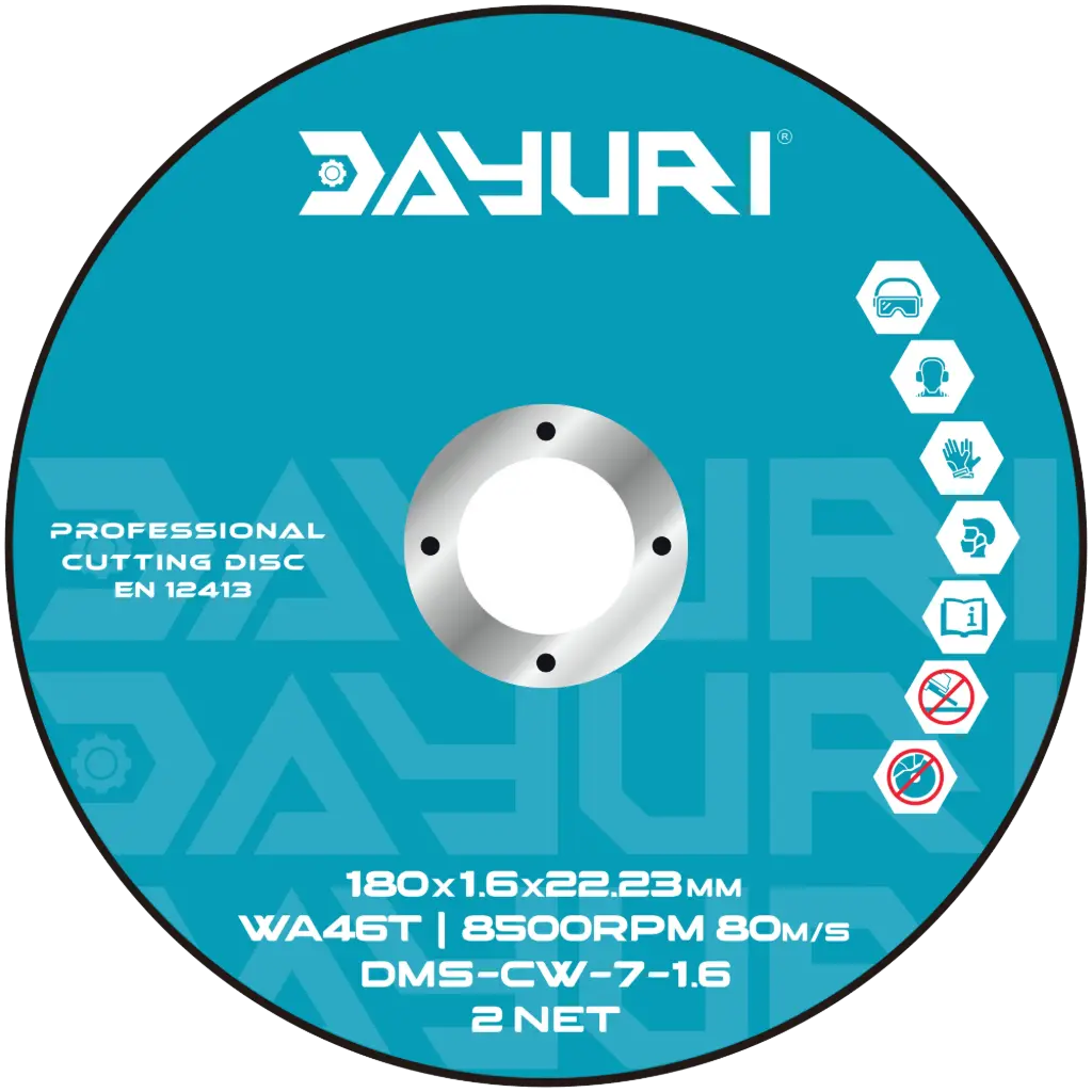 180X1.6X22.23MM ABRASIVE CUTTING WHEEL