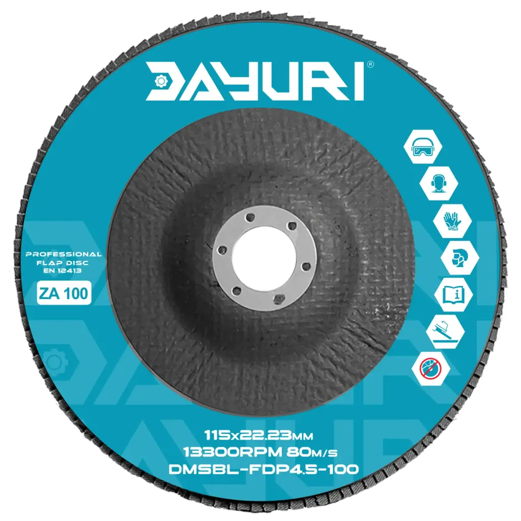 115X22.23MM P100 ABRASIVE FLAP DISC