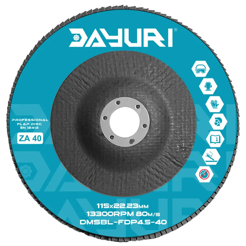 115X22.23MM P40 ABRASIVE FLAP DISC