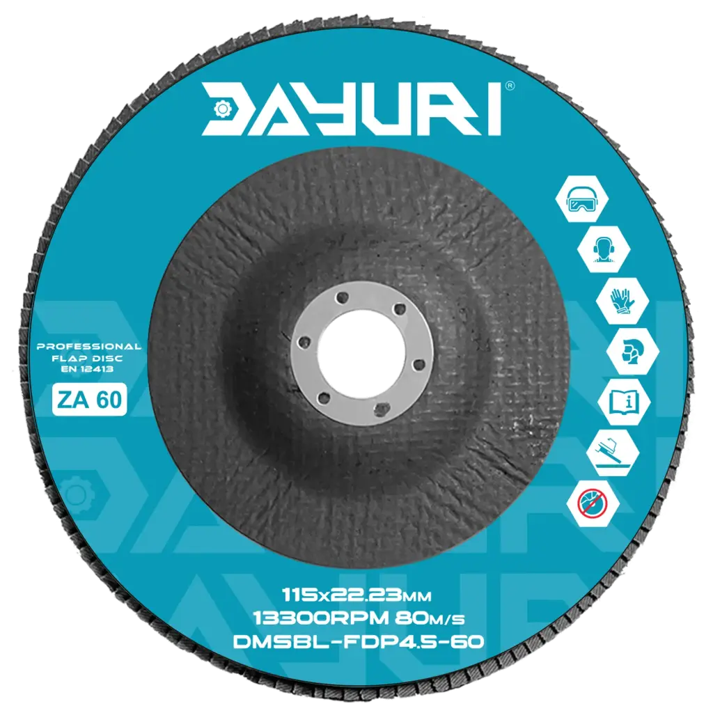 115X22.23 MM P60 ABRASIVE FLAP DISC