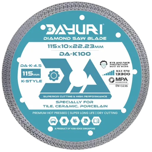 [DA-K-4.5] 115X10X22.23MM K-STYLE DIAMOND SAW BLADE DA-K100