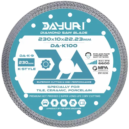 [DA-K-9] 230X10X22.23MM K-STYLE DIAMOND SAW BLADE DA-K100