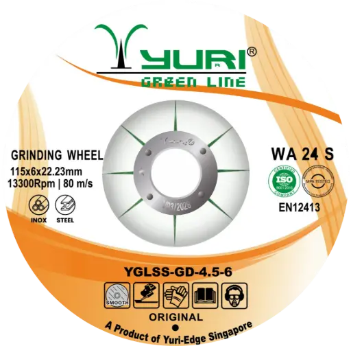 [YGLSS-GD-4.5-6] 115X6.0X22MM ABRASIVE GRINDING WHEEL 