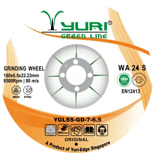 [YGLSS-GD-7-6.5] 180X6.5X22MM ABRASIVE GRINDING WHEEL 