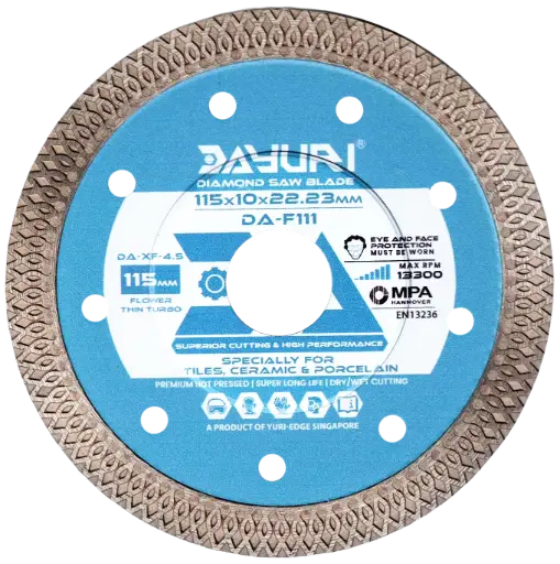 [DA-XF-4.5] 115X10X22.23MM F-STYLE DIAMOND SAW BLADE DA-F111