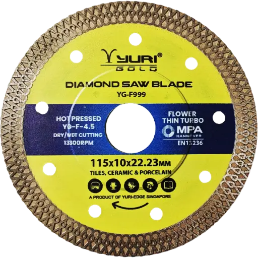 [YG-F-4.5] 115X10X22.23MM F-STYLE DIAMOND SAW BLADE YG-F999