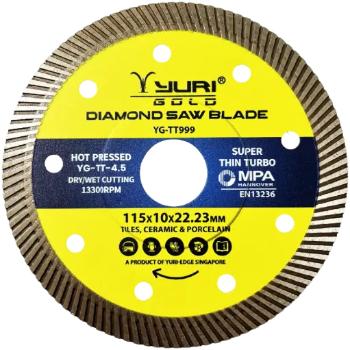 [YG-TT-4.5] 115X10X22.23MM THIN TURBO DIAMOND SAW BLADE YG-TT999