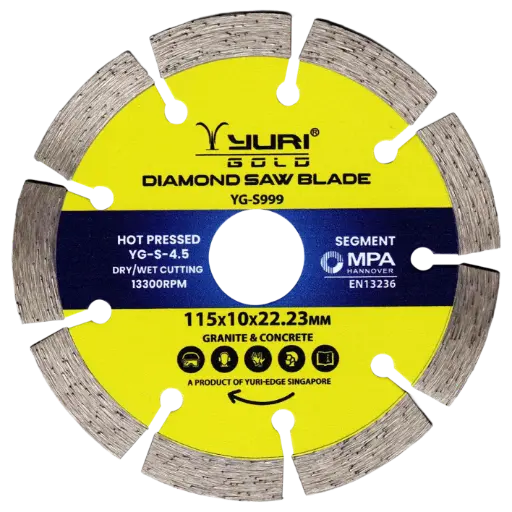 [YG-S-4.5] 115X10X22.23MM SEGMENT DIAMOND SAW BLADE YG-S999