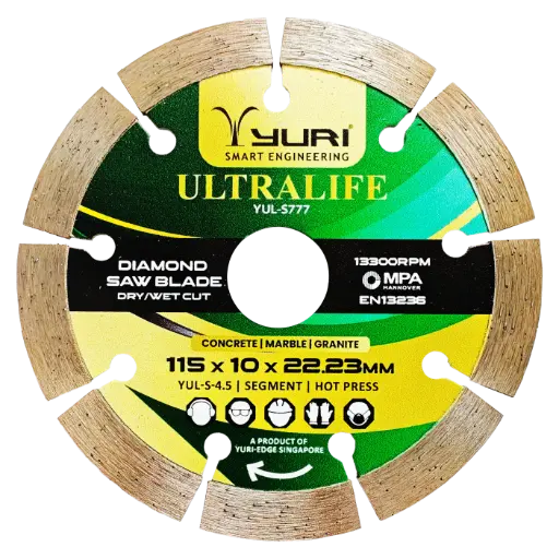 [YUL-S-4.5] 115X10X22.23MM SEGMENT DIAMOND SAW BLADE YUL-S777