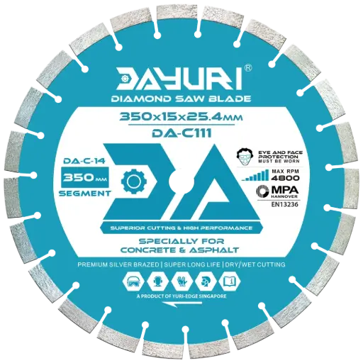 [DA-C-14] 350X15X25.4MM SEGMENT DIAMOND SAW BLADE DA-C111