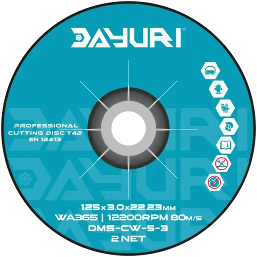 [DMS-CW-5-3] 125X3X22.23MM ABRASIVE CUTTING WHEEL