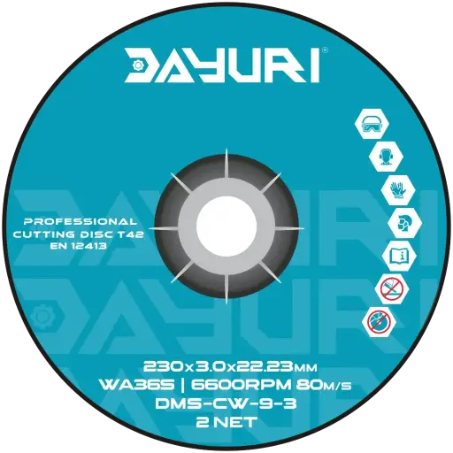 [DMS-CW-9-3] 230X3X22.23MM ABRASIVE CUTTING WHEEL