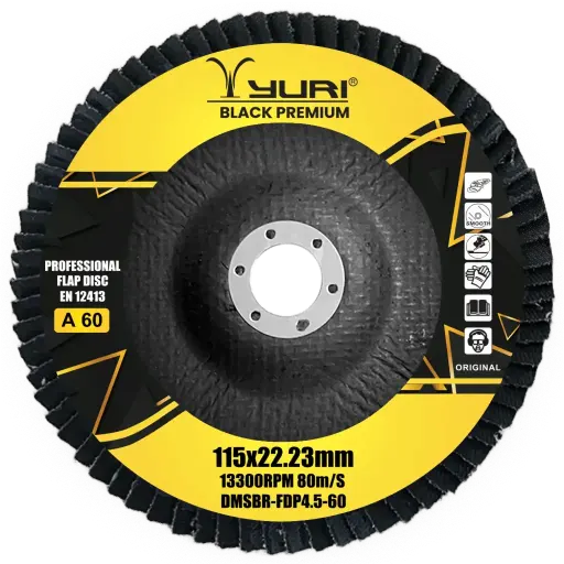 [DMSBR-FDP4.5-60] 115X22.23MM P60 ABRASIVE FLAP DISC
