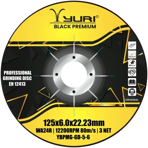 [YBPMG-GD-5-6] 125X6X22.23MM ABRASIVE GRINDING WHEEL
