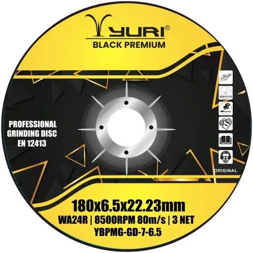 [YBPMG-GD-7-6.5] 180X6.5X22.23MM ABRASIVE GRINDING WHEEL