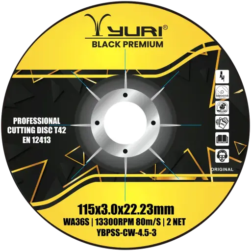 [YBPSS-CW-4.5-3] 115X3X22.23MM ABRASIVE CUTTING WHEEL